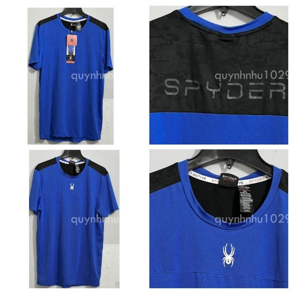 SPYDER Other - Brand new Spyder active men tee shorts sleeve BLUE